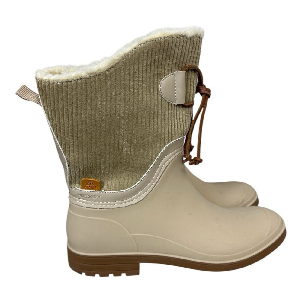 ALPINE DESIGN X KAMIK WOMENS HAZEL SHORTIE BOOTS IVORY Size 10